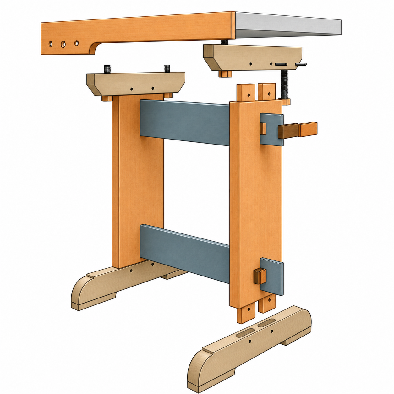 Sugita’s Portable and Dismountable 3x2 Workbench Plans